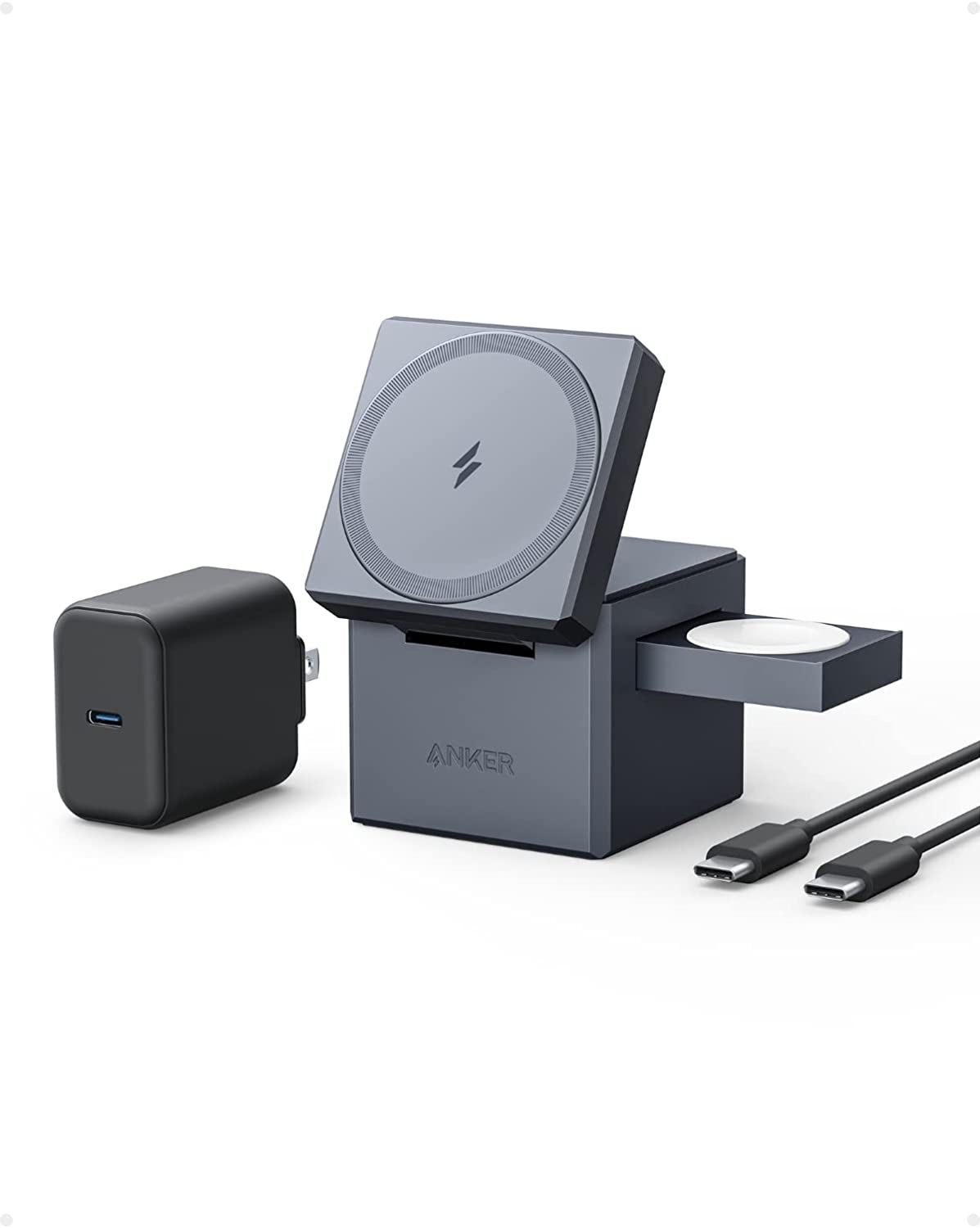 Anker（アンカー） Anker 3-in-1 Cube with MagSafe (マグネット式 3