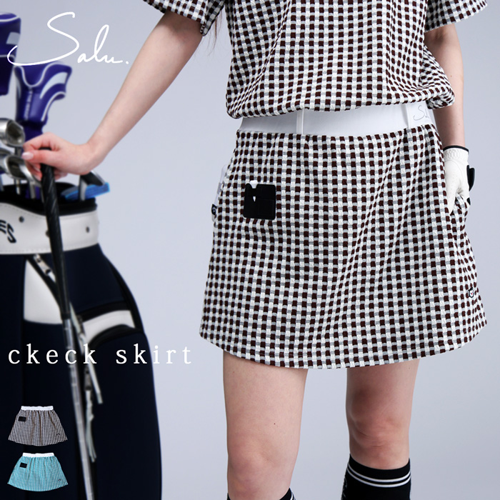 antiqua（アンティカ） チェック柄スコート レディース ゴルフ