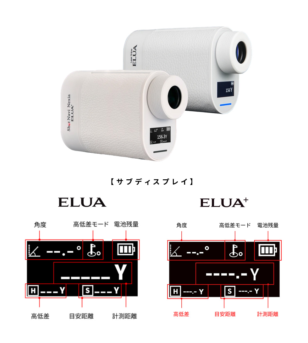 ShotNavi（ショットナビ） ゴルフレーザー距離計 Laser Sniper ELUA
