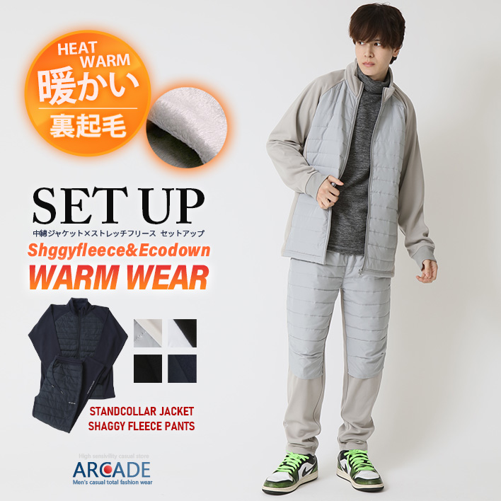 ARCADE（アーケード） 半額セール 上下セットアップ メンズ 中綿