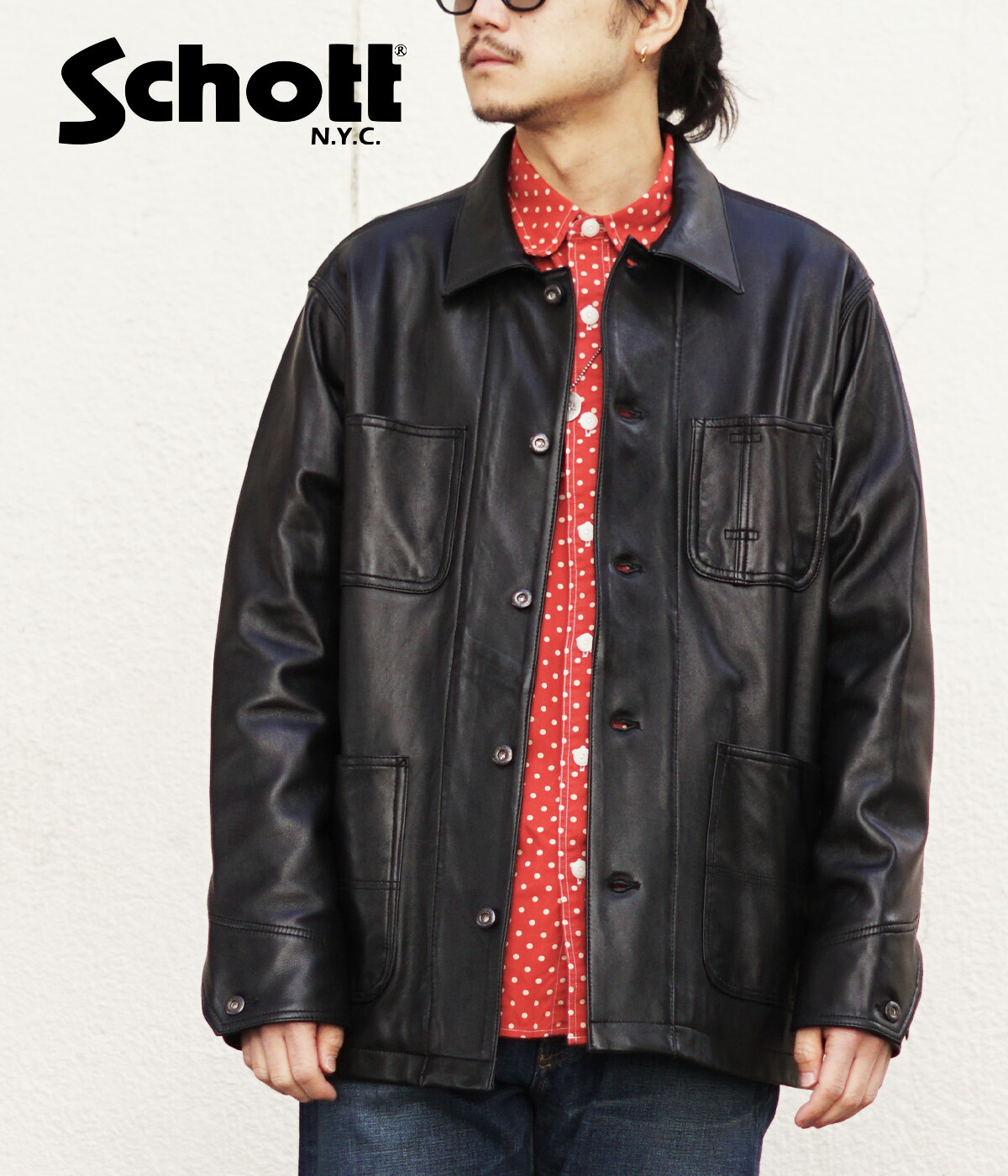 Schott N.Y.C（ショット） Schott / ショット ： LAMB LEATHER