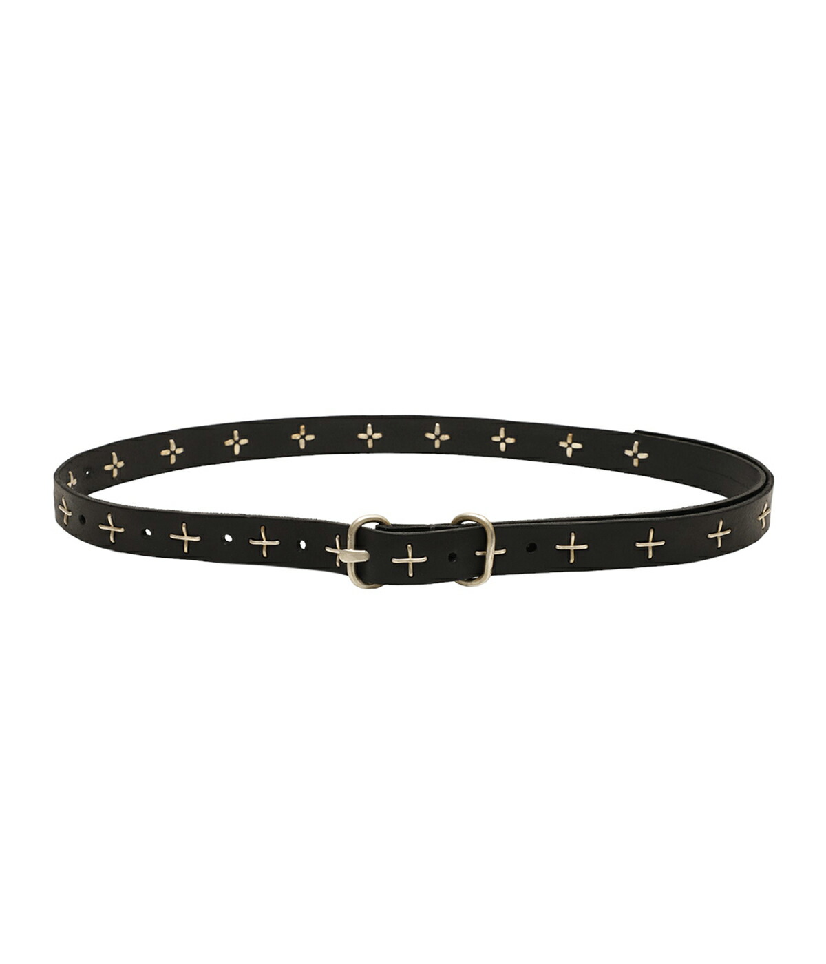 m.a+（エムエークロス） ： “+“ studded double oval buckle med