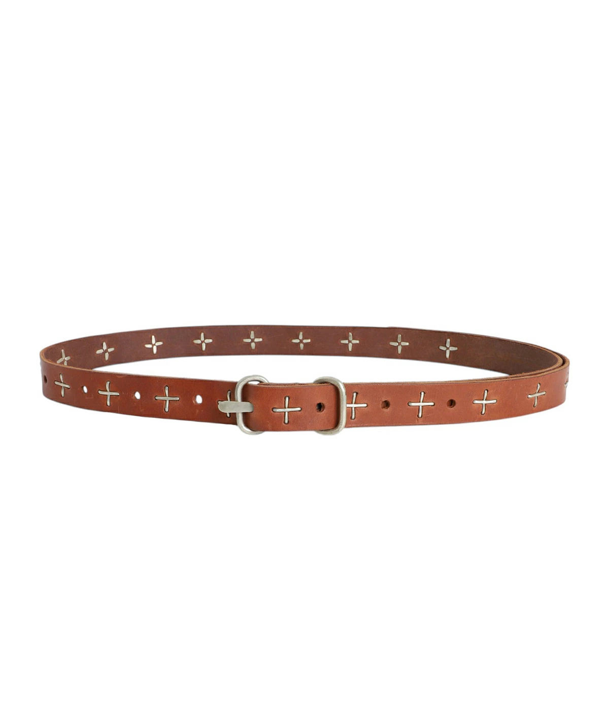 m.a+（エムエークロス） ： “+“ studded double oval buckle med