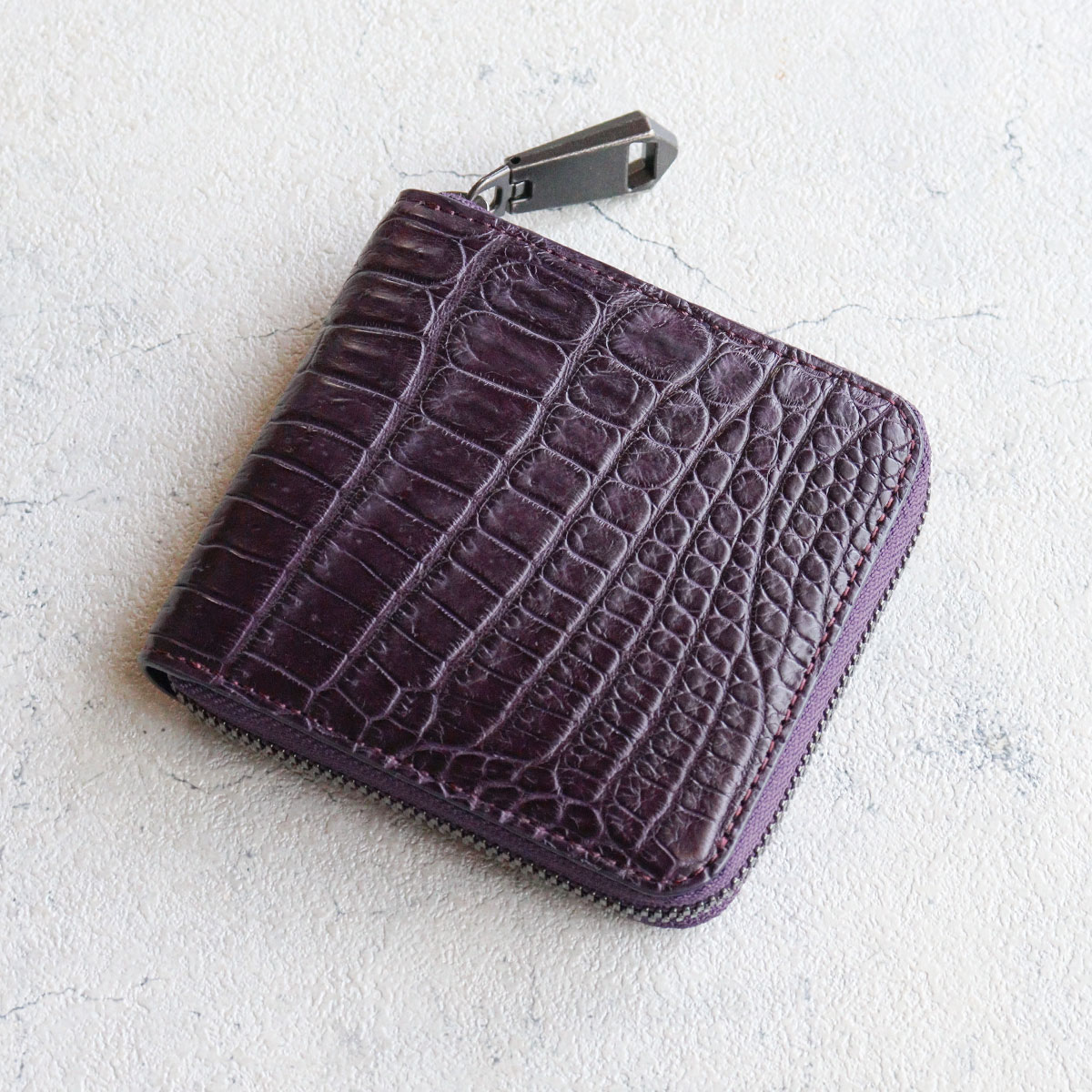 雑誌掲載 スモールクロコダイル ポロサス革 ワニ 希少 ZOO(ズー) 二