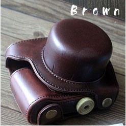 レザーカメラケース ニコン Nikon1 J5対応 お揃いカラーのストラップ