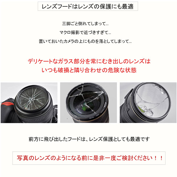 Nikon レンズフード HB-46 互換品 一眼レフ用交換レンズ AF-S DX