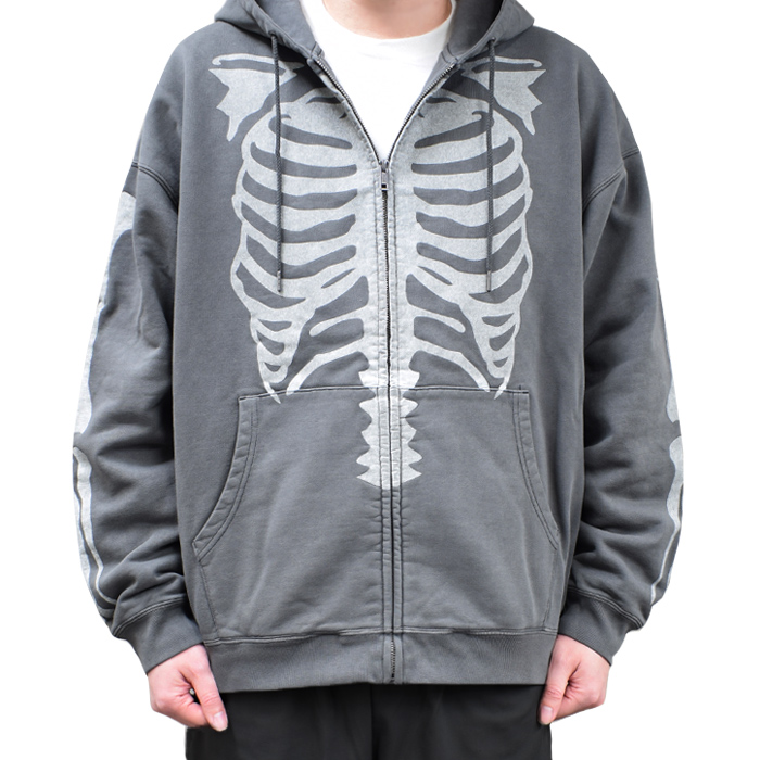 VANSON（バンソン） スウェット BONE ZIP UP HOODIE ジップパーカー