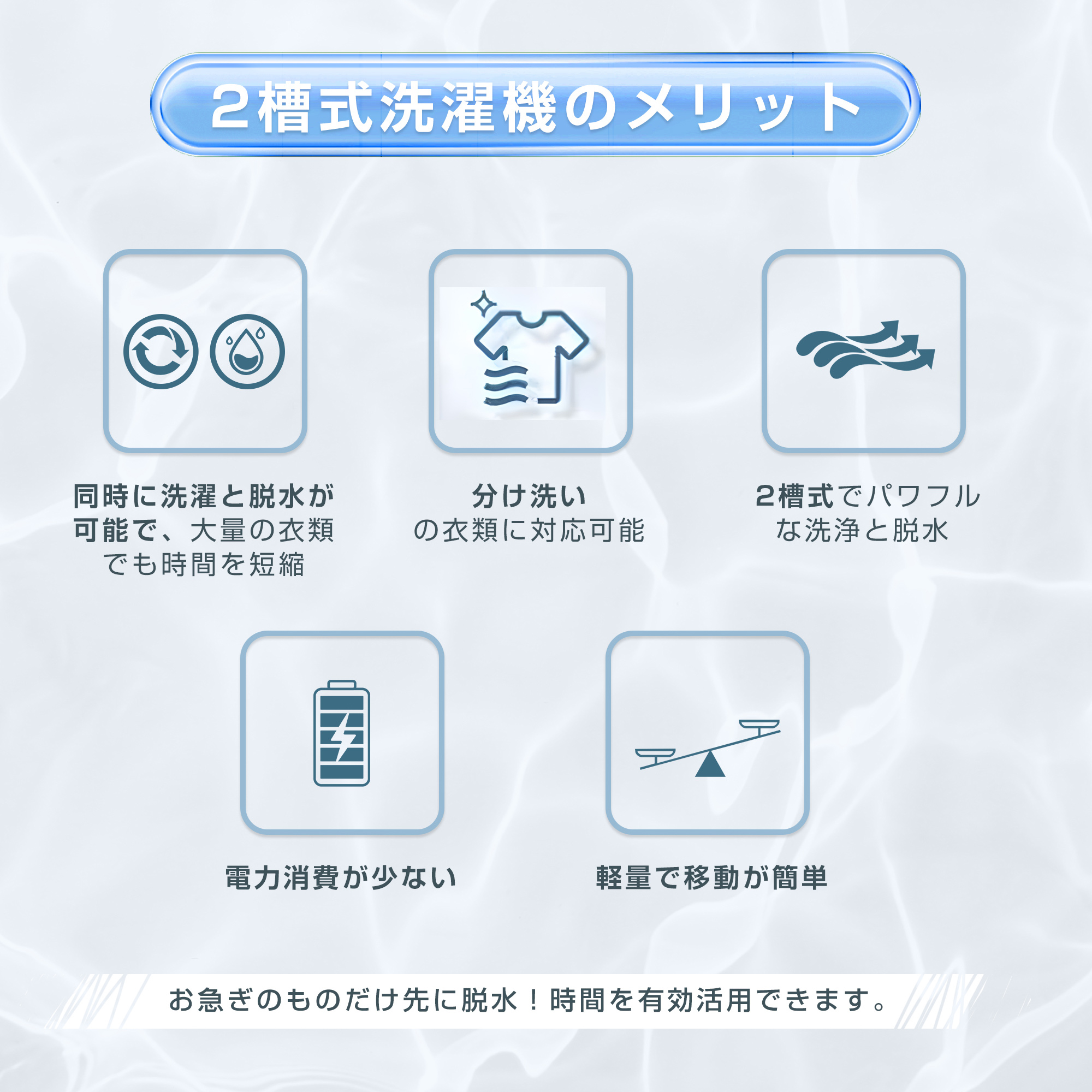 全品P5倍☆今夜20時〜4H限定！】【二槽式】洗濯機 洗濯容量10kg 脱水