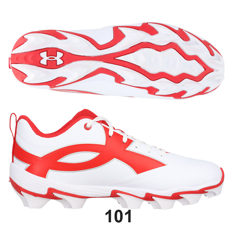 アンダーアーマー 野球 スパイク（色：レッド系）のおすすめ人気商品
