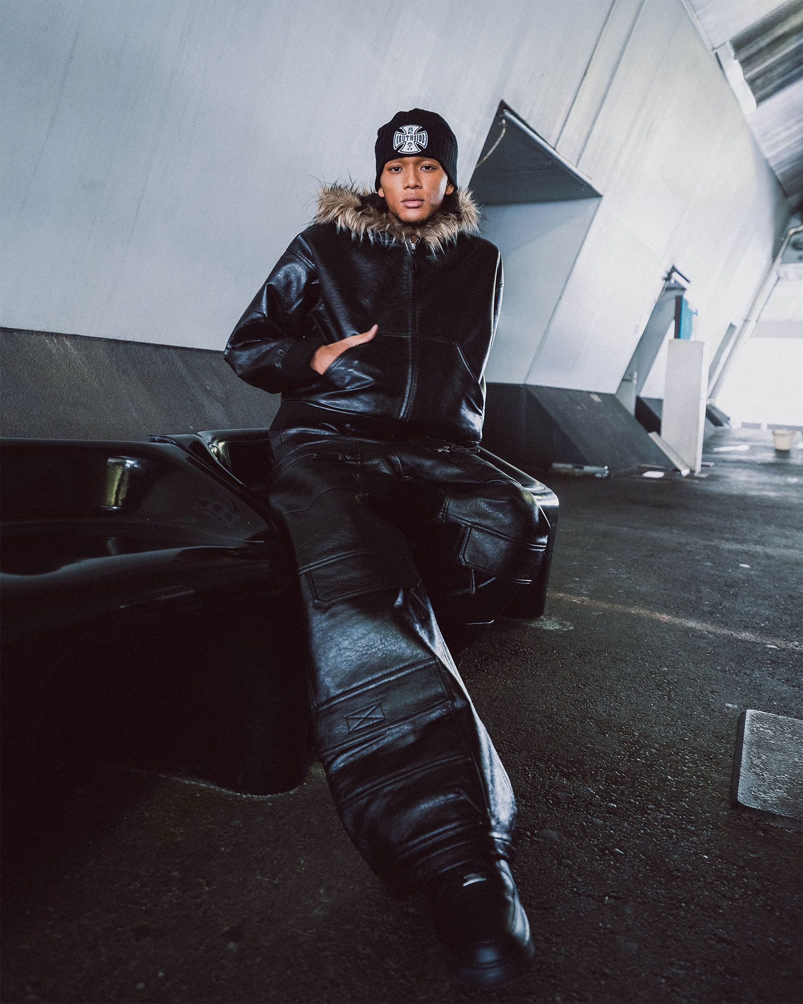 BREATH ブレス FAUX LEATHER FUR HOODED JACKET BR25AW-O0010 ファー