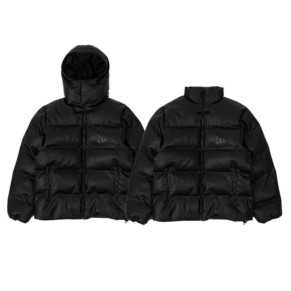 WASTED PARIS ウェイステッドパリス Puffer Hood Faux Leather ダウン