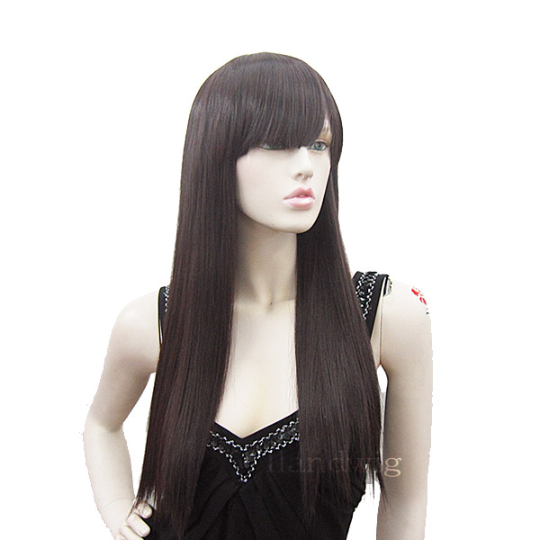 フルウィッグ ロング ストレート 60cm ウィッグ フル 全頭かつら