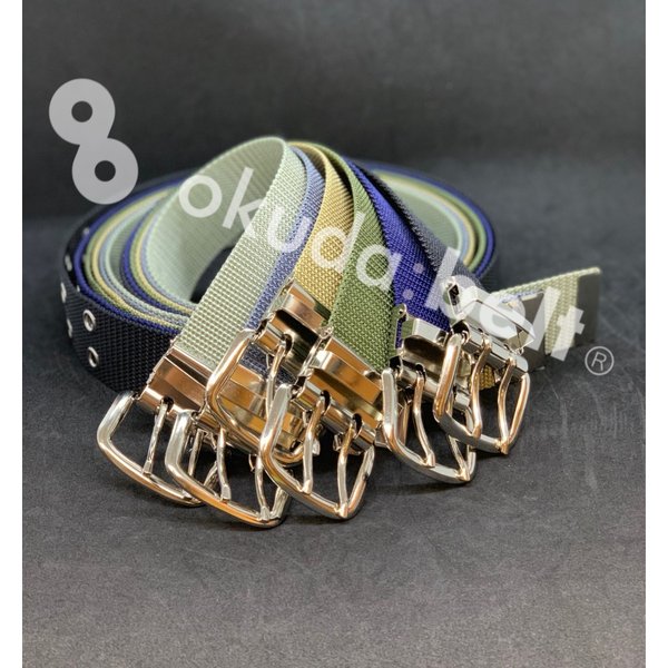 フルサイズ ベルト メンズ ナイロンベルト ダブルピン 40ミリ幅 作業用