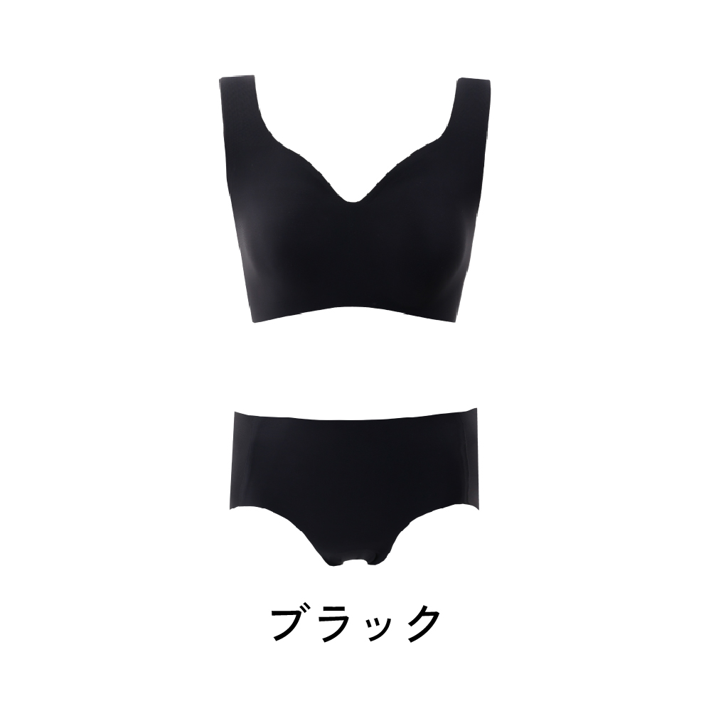 シームレスブラ ブラジャー ショーツセット ZEROISM ゼロイズム上下