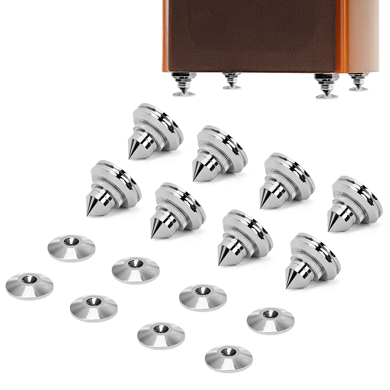 インシュレーター スピーカー スパイク 金属製 8個セット オーディオ