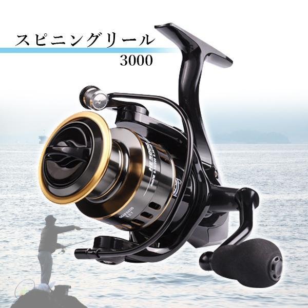 2個セット スピニングリール 軽量 3000番 耐久性 釣り リール 投げ釣り