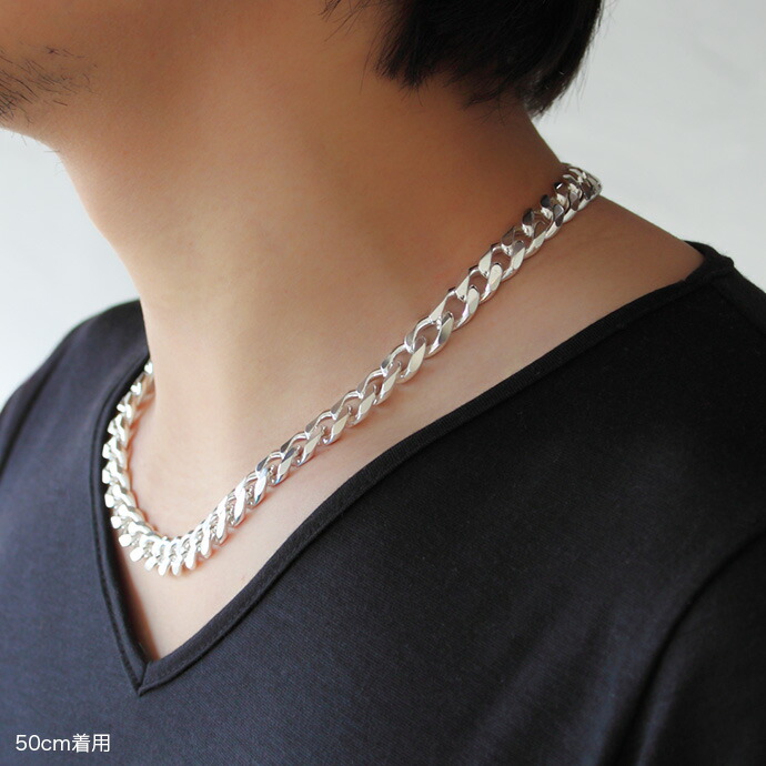 Binich（ビニッチ） シルバー925 喜平チェーンネックレス 太め 幅広