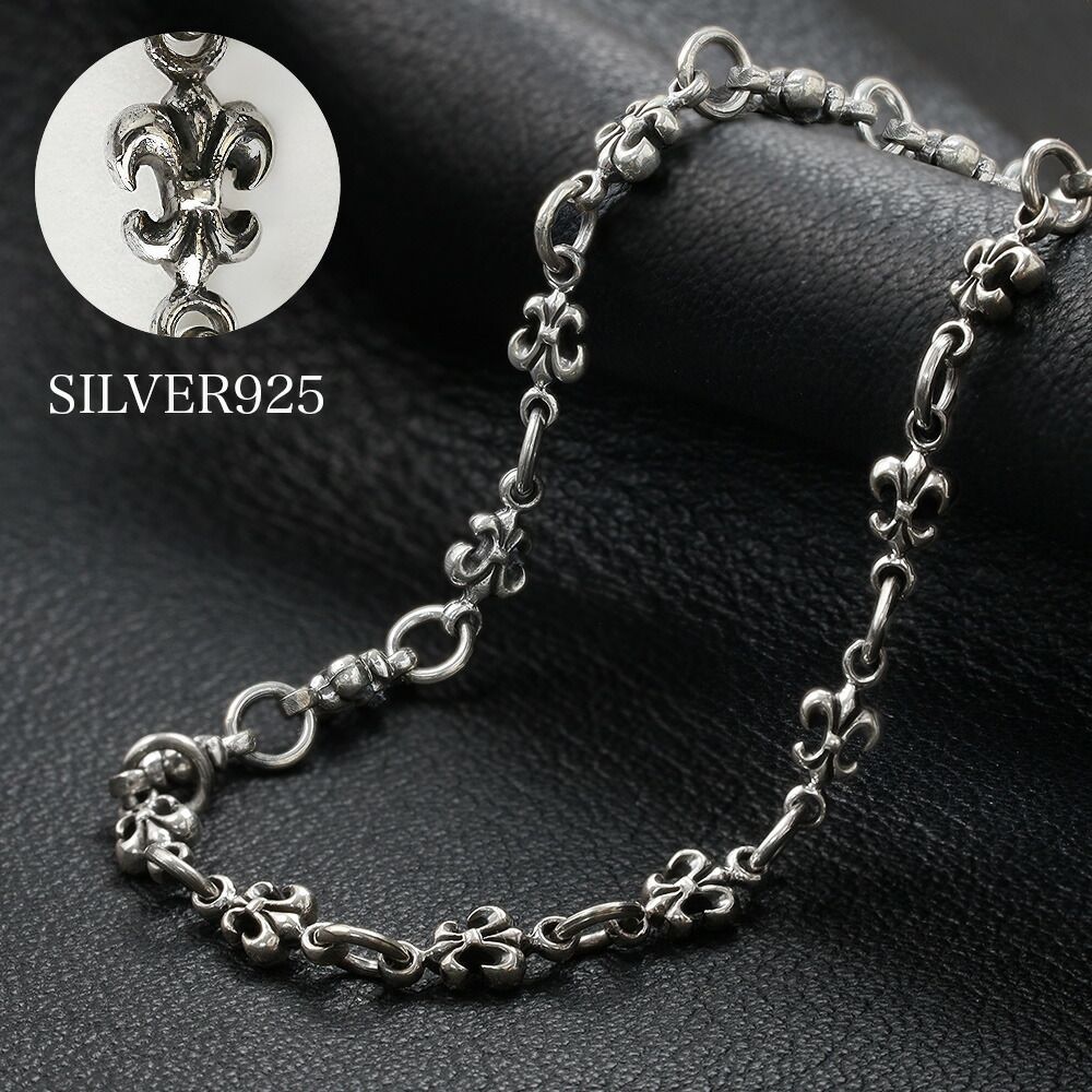 Binich（ビニッチ） シルバー925 百合の紋章 ネックレス メンズ