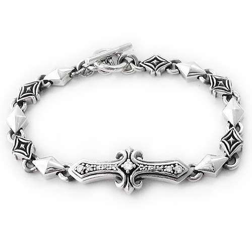 Binich（ビニッチ） ブレスレット メンズ シルバー925 ダイヤ マンテル