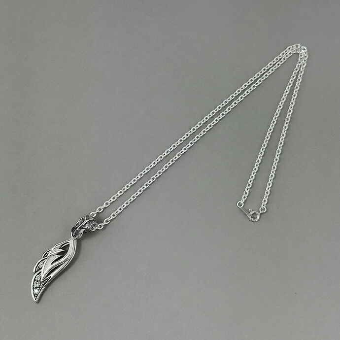 Binich（ビニッチ） シルバー925 フェザーネックレス メンズ