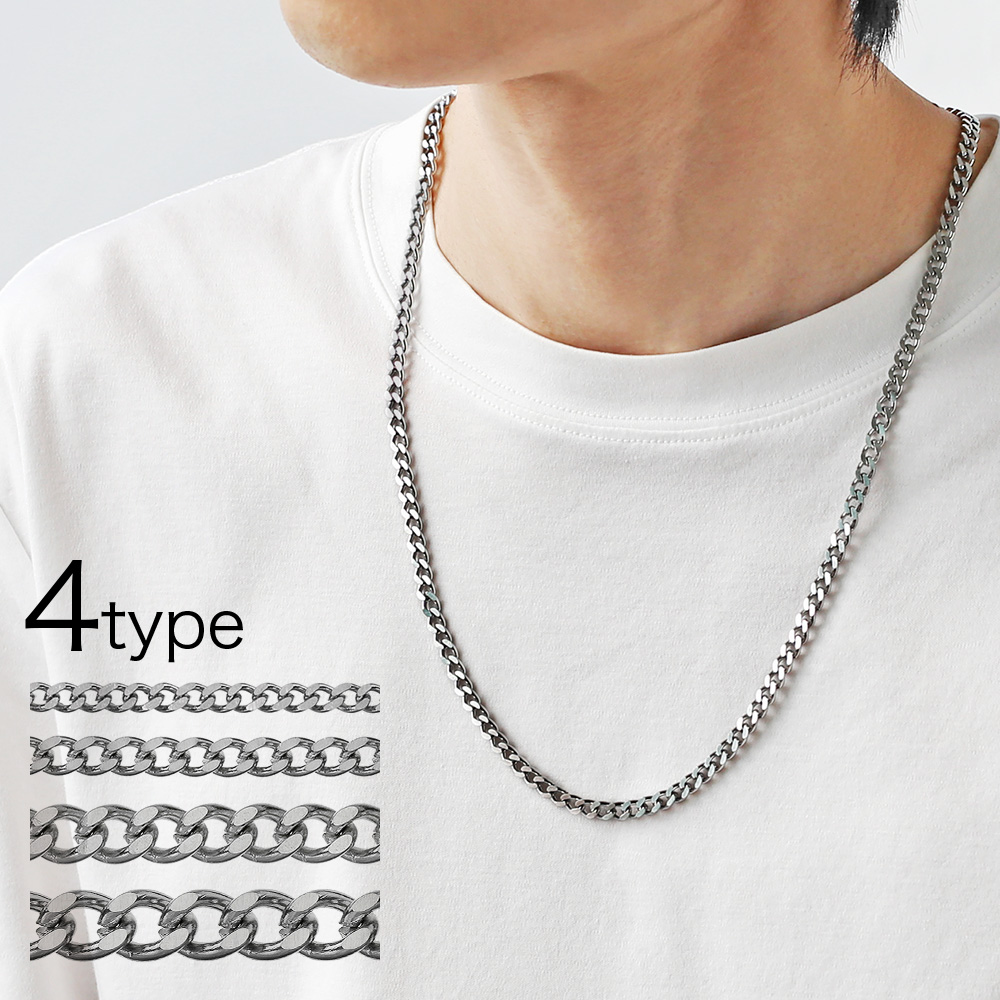 Binich（ビニッチ） ステンレス喜平ネックレス メンズ ステンレス 細め