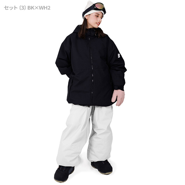 BOARDEE スノボウェア レディース 上下セット スノーボードウェア