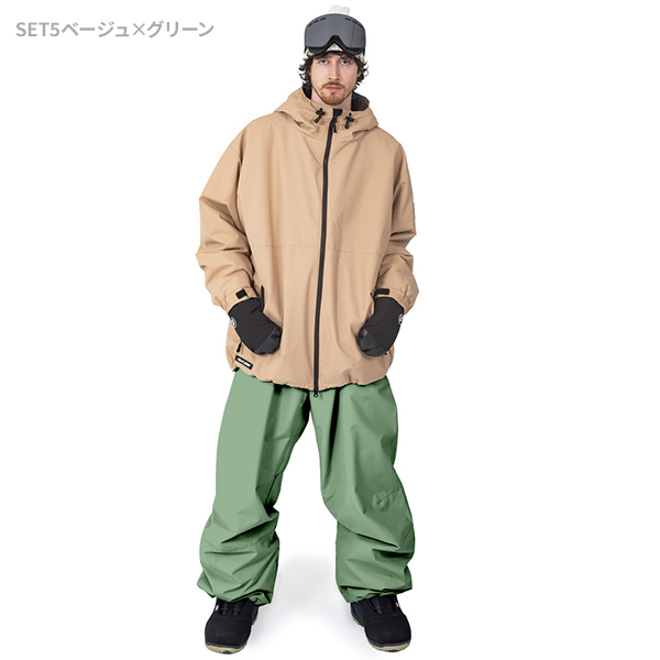 BLACK SNOW スノボウェア メンズ 上下セット スノーボードウェア