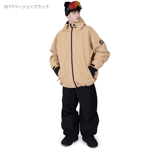 BLACK SNOW スノボウェア メンズ 上下セット スノーボードウェア