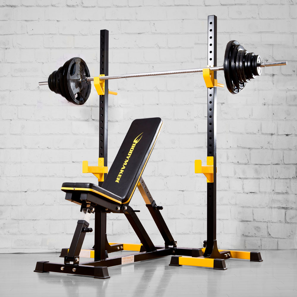 BODYMAKER（ボディメーカー） マルチラックセット ラバーバーベル