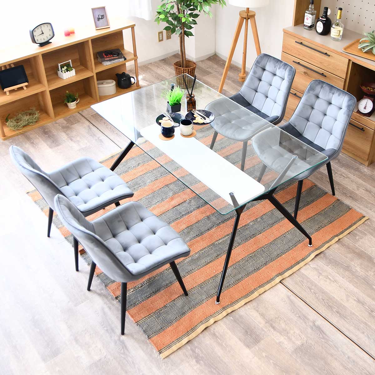 2/28＆3/1限定 10%OFFセール】ダイニングテーブルセット 5点セット