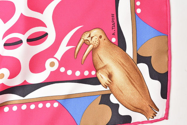 HERMES（エルメス） スカーフ カレ90 シルクツイル 北極圏のまなざし