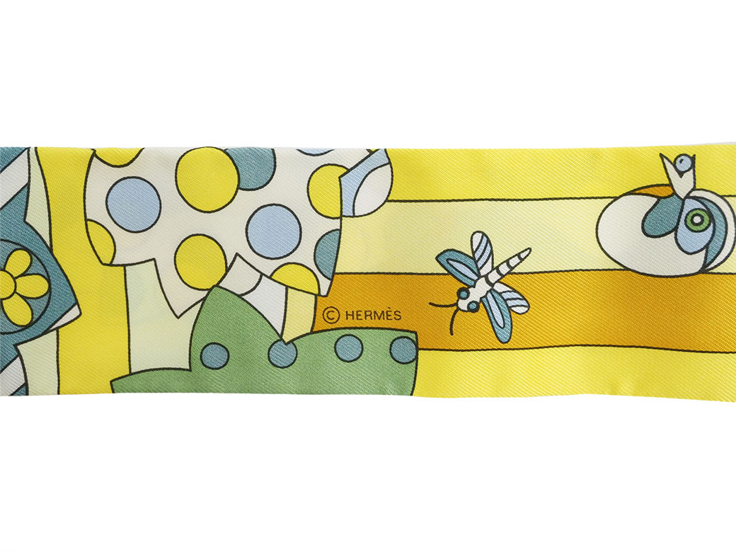 HERMES（エルメス） ツイリー スカーフ 森のささやき ジョーヌヴィフ