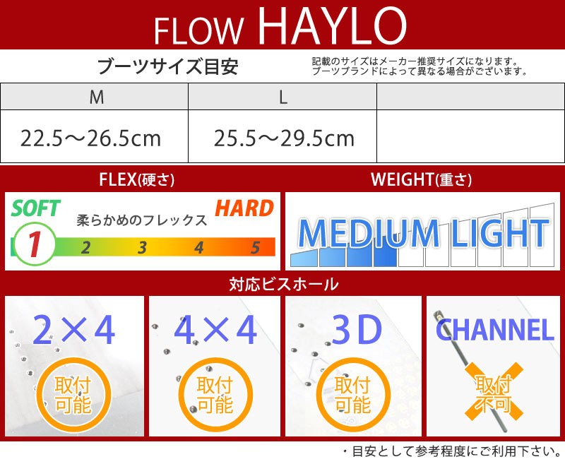 FLOW（フロー） 即出荷 17-18 FLOW/フロー HAYLO レディース