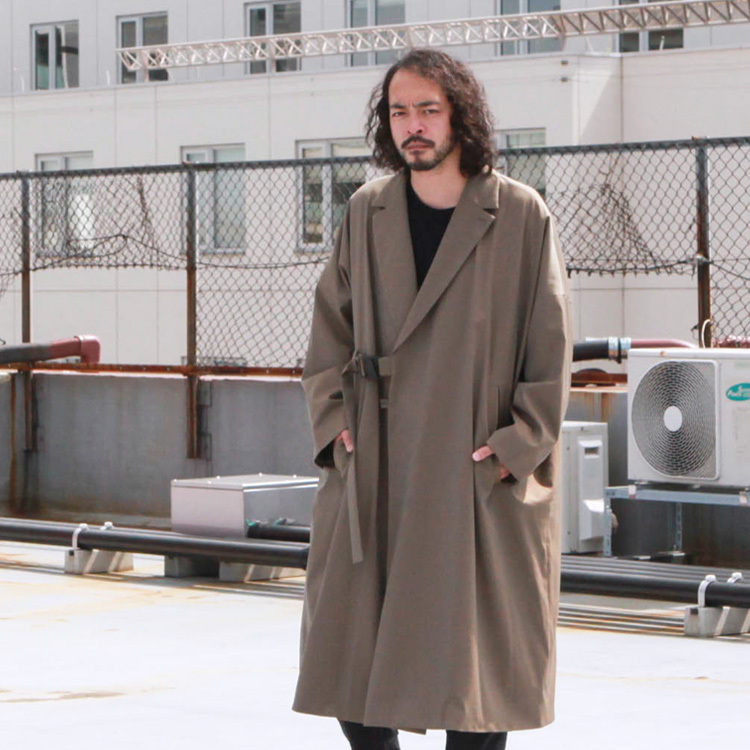 F/CE.（エフシーイー） ダブルブレステッドコート WRAP COAT : BROWN