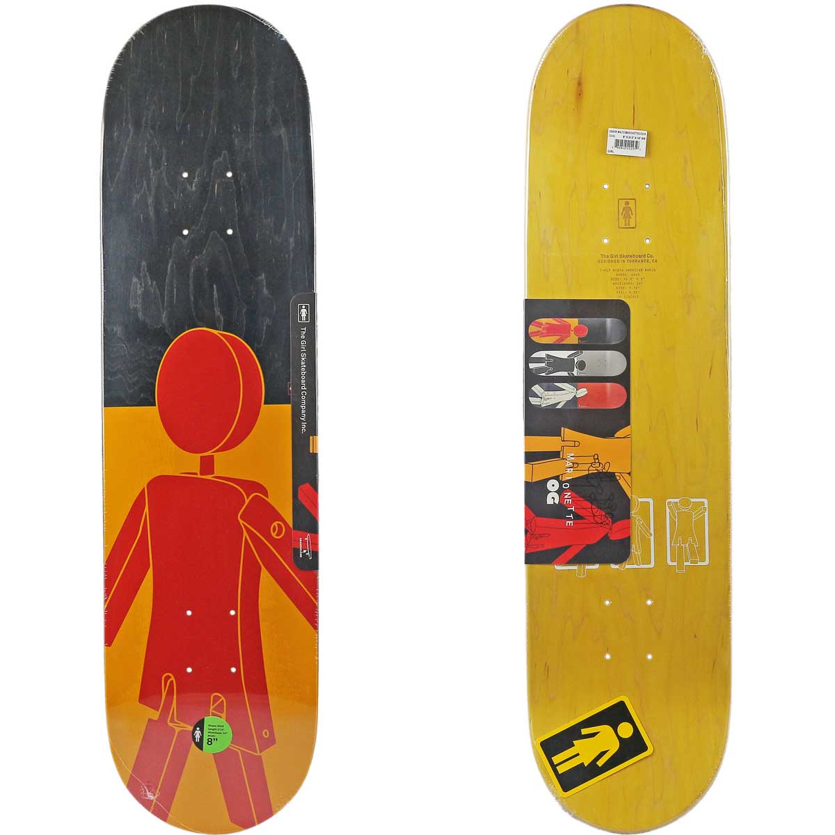 ガール 8.0インチ スケボー デッキ Girl Skateboards Pro Malto