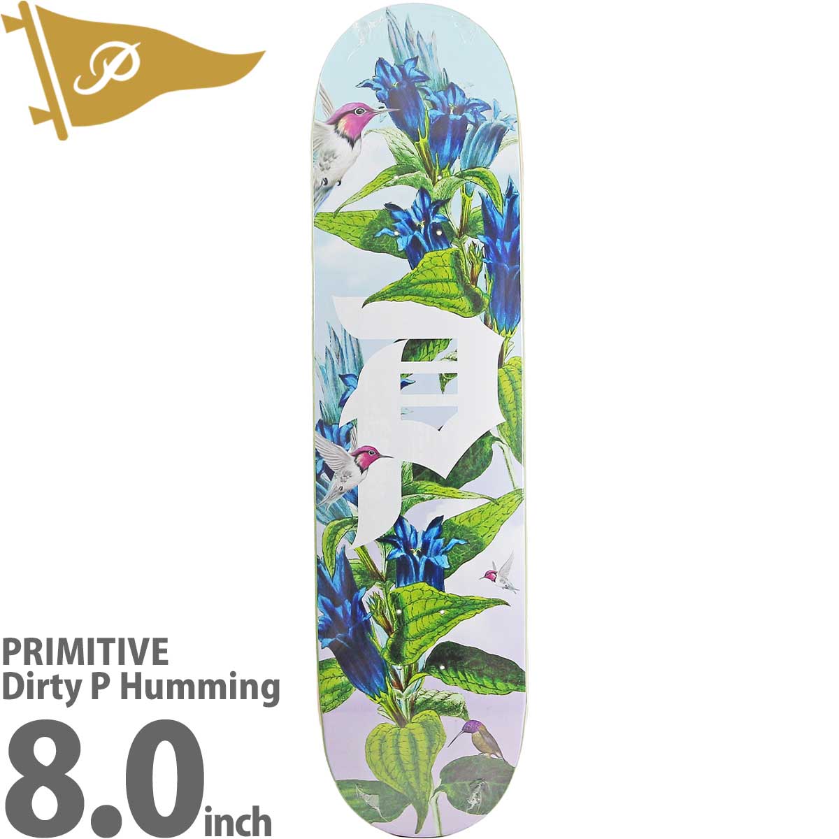 PRIMITIVE（プリミティブ） 8.0インチ スケボー デッキ Primitive