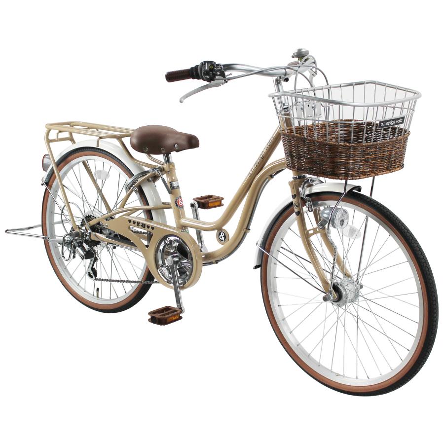 自転車 子供用 6段変速 おしゃれ 22インチ a.n.design works オート