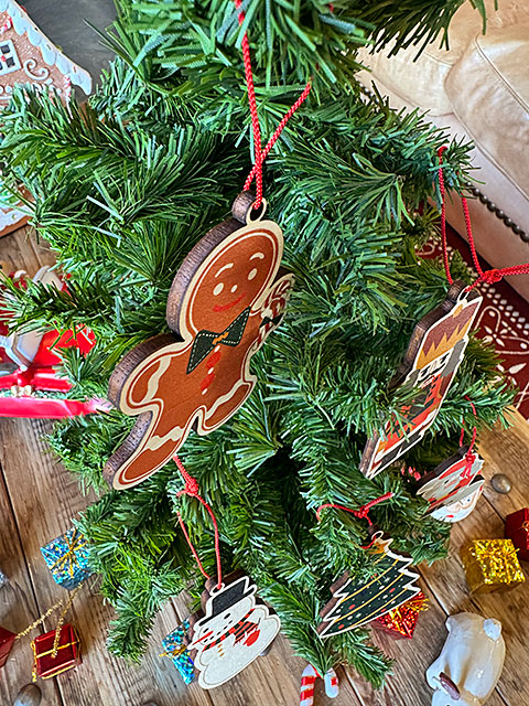 クリスマス ウッドオーナメント （5個セット） □ アメリカン雑貨