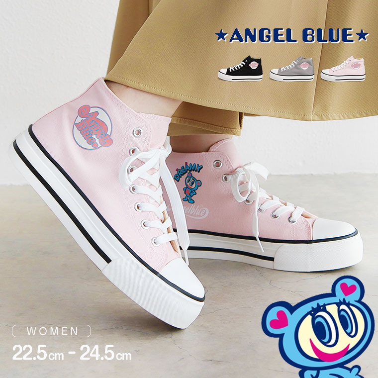 ANGEL BLUE（エンジェルブルー） レディース スニーカー ハイカット