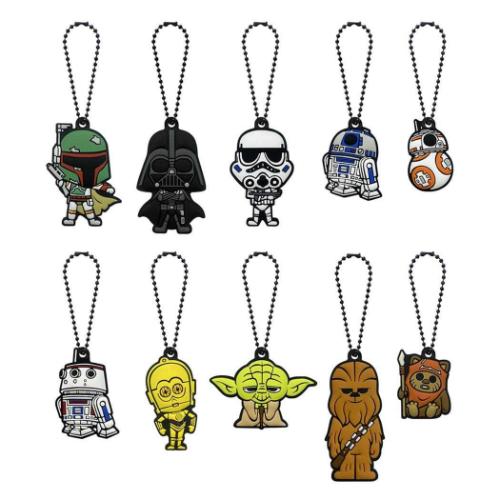 キーホルダー ブラインドラバーキーチェーン 全10種 10個入セット