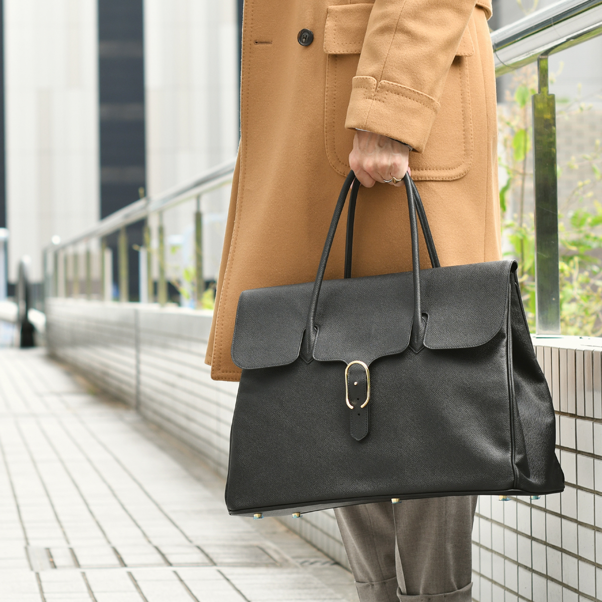 Cisei（シセイ） CISEI【チセイ/シセイ】フラップ付きトートバッグL