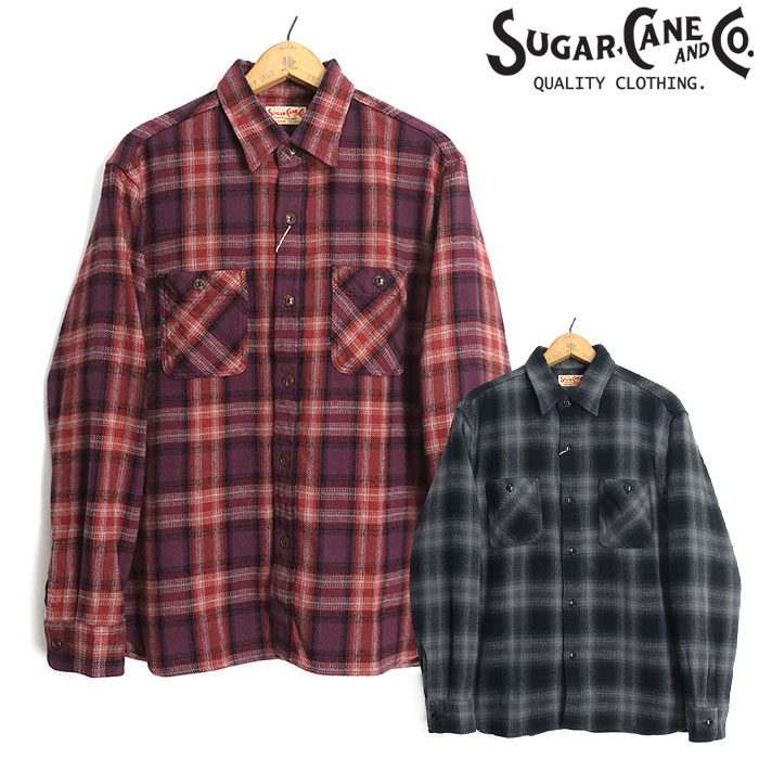 SUGAR CANE シュガーケーン [SC29359] 長袖 ツイルチェック ワーク