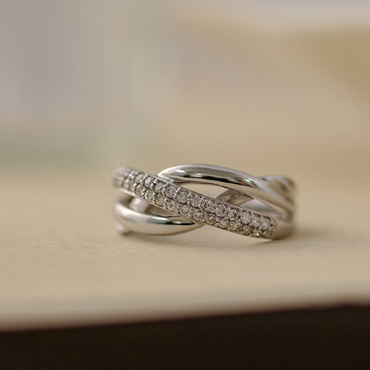 cococaru（ココカル） ダイヤモンド リング プラチナ900 パヴェ 天然