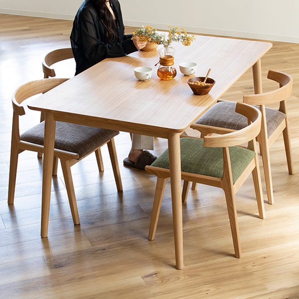 東谷 ダイニングテーブル 幅150cm 木製 天然木 引き出し ナチュラル