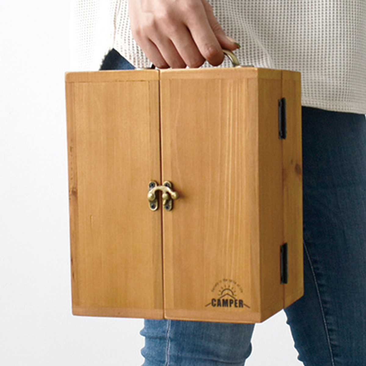 現代百貨 スパイスボックス CAMPER スパイスキャビネット （ 木製 調味