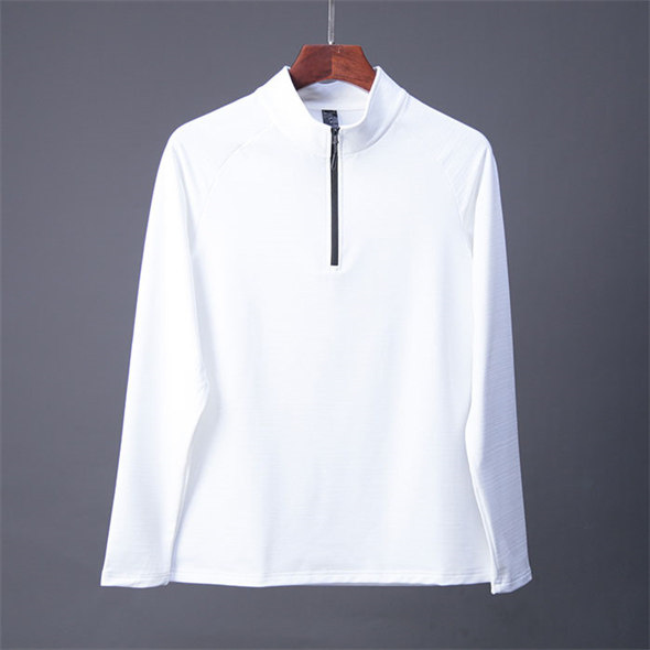 モックネック 長袖シャツ ゴルフウェア メンズ ハーフジップ