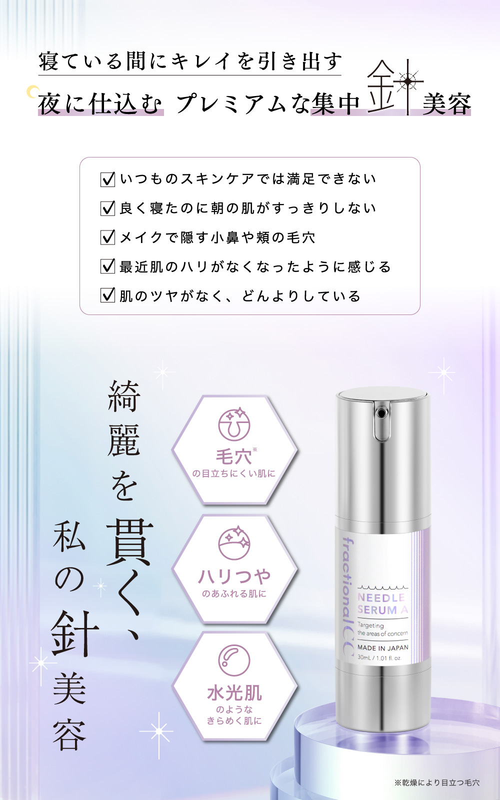 公式】フラクショナルCC ニードルセラムA レチノール ニードルショット