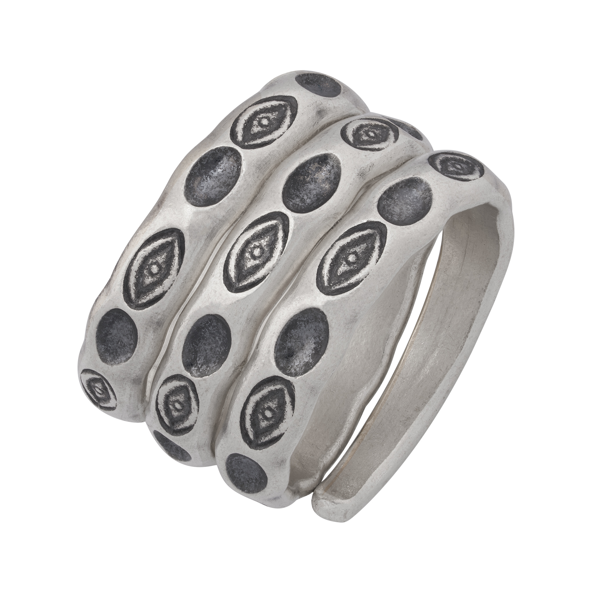 カレン 族 シルバー リング 11号〜29号 フリーサイズ 指輪 幅広 極太