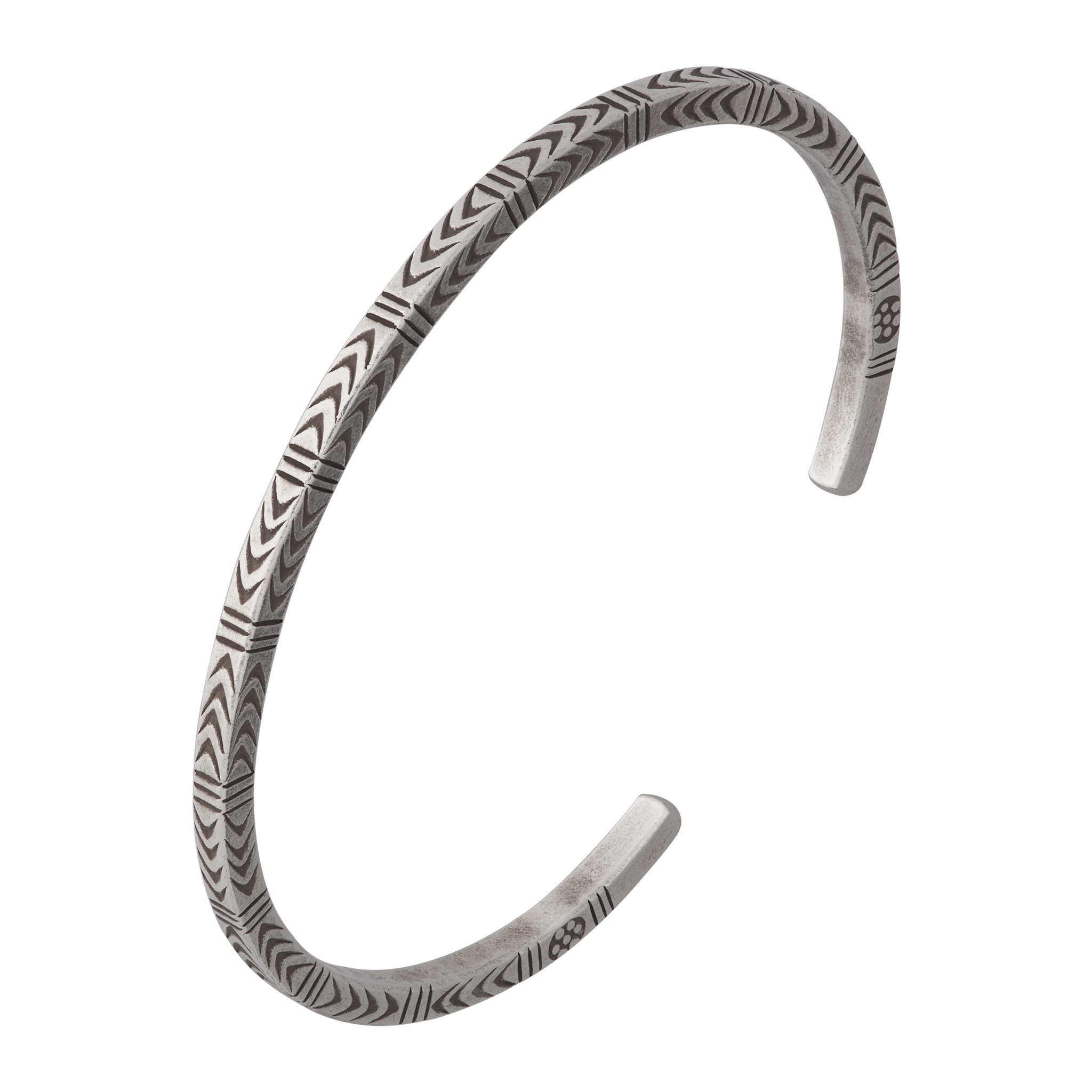 カレン 族 シルバー バングル フリーサイズ メンズ レディース 民族