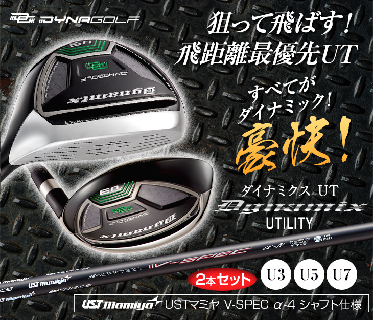 DYNAGOLF（ダイナゴルフ） ゴルフ クラブ メンズ ユーティリティー 2本